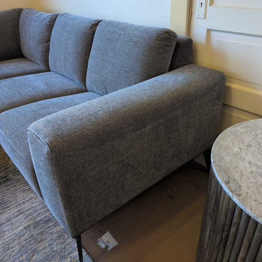 Granite Mod Wood Trim Corner Sectional