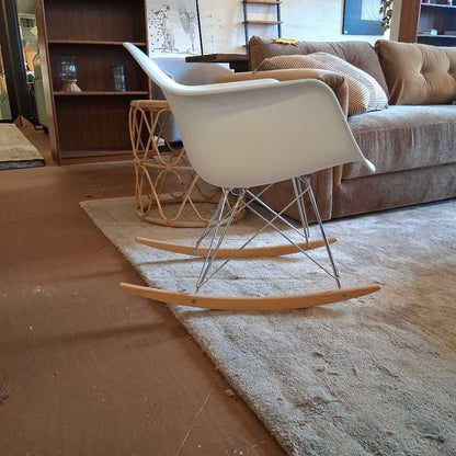 White Rocking Accent Chair