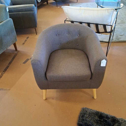 MCM Dark Grey Accent Chair
