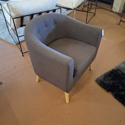MCM Dark Grey Accent Chair