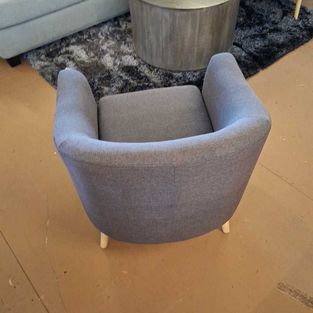 MCM Dark Grey Accent Chair