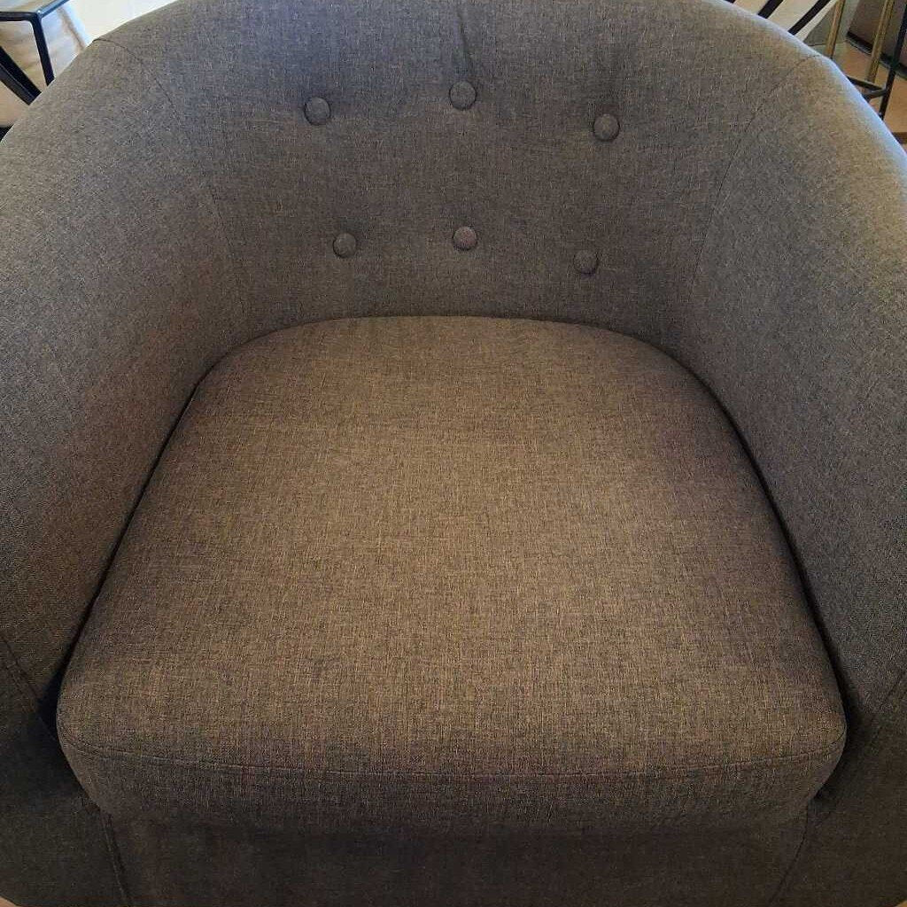 MCM Dark Grey Accent Chair