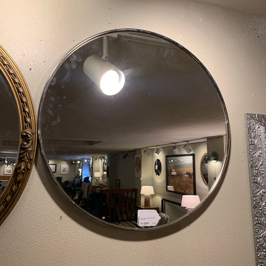 Round Metal-Framed Rejuvenation Mirror