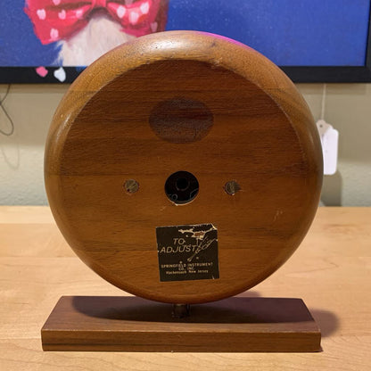 Springfield Barometer in Wood Desk Frame