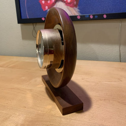 Springfield Barometer in Wood Desk Frame