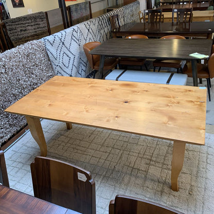 Knotty Pine Farmhouse Style Dining Table