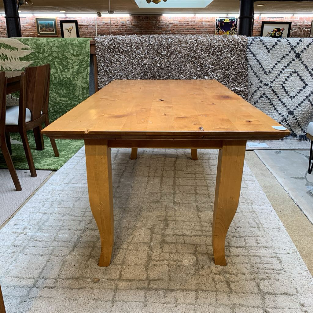 Knotty Pine Farmhouse Style Dining Table
