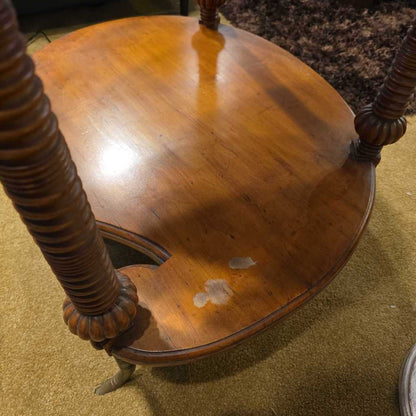 Paisley Shaped Wooden Side Table
