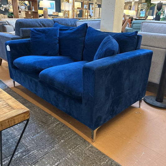 Blue Fabric Sofa