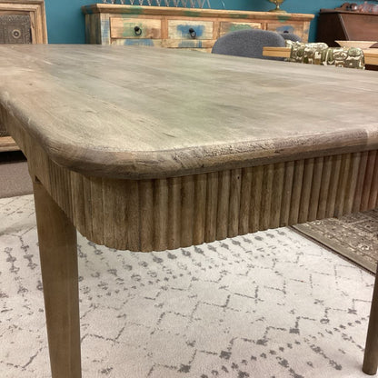 Fluted Mango Dining Table C DINING TABLES