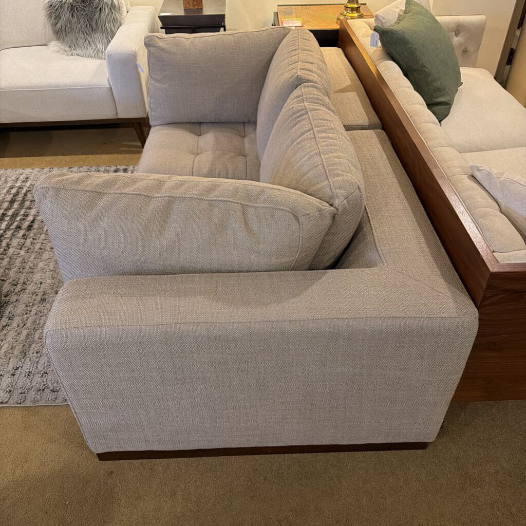 Kardiel Nest Modular Tweed Sofa w Tufted Cushions