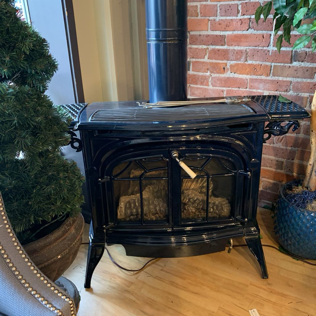 Radiance Navy GAS Wood Burning Stove UNIQUE FINDS