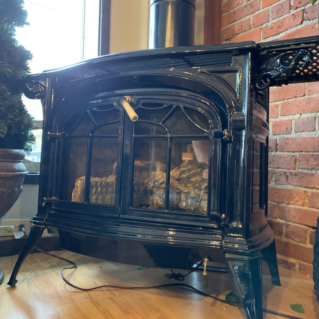 Radiance Navy GAS Wood Burning Stove UNIQUE FINDS