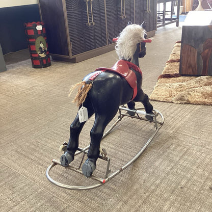 Black & Red Rocking Horse