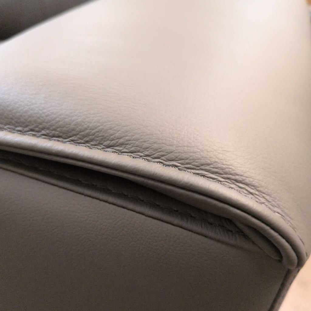 Petrina Gray Leather Chair