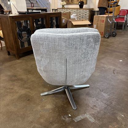 Vortex Swivel Chair with Ottoman