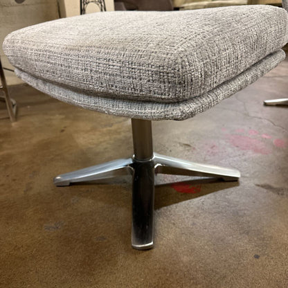 Vortex Swivel Chair with Ottoman