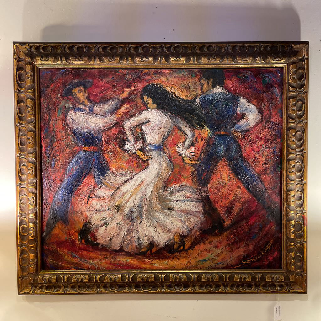 Impasto Flamenco Dancers Painting ART