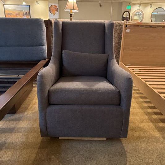 Pottery Barn Grey Fabric Rocker