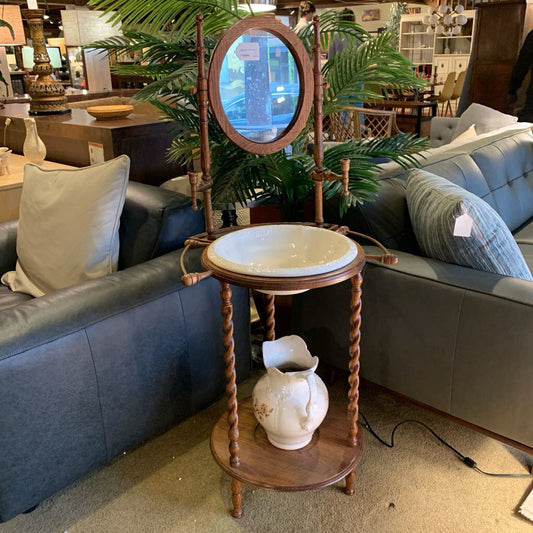 Vintage Wash Stand w/Basin & Pitcher