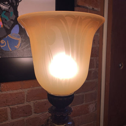 Bronze Torchiere Table Lamp