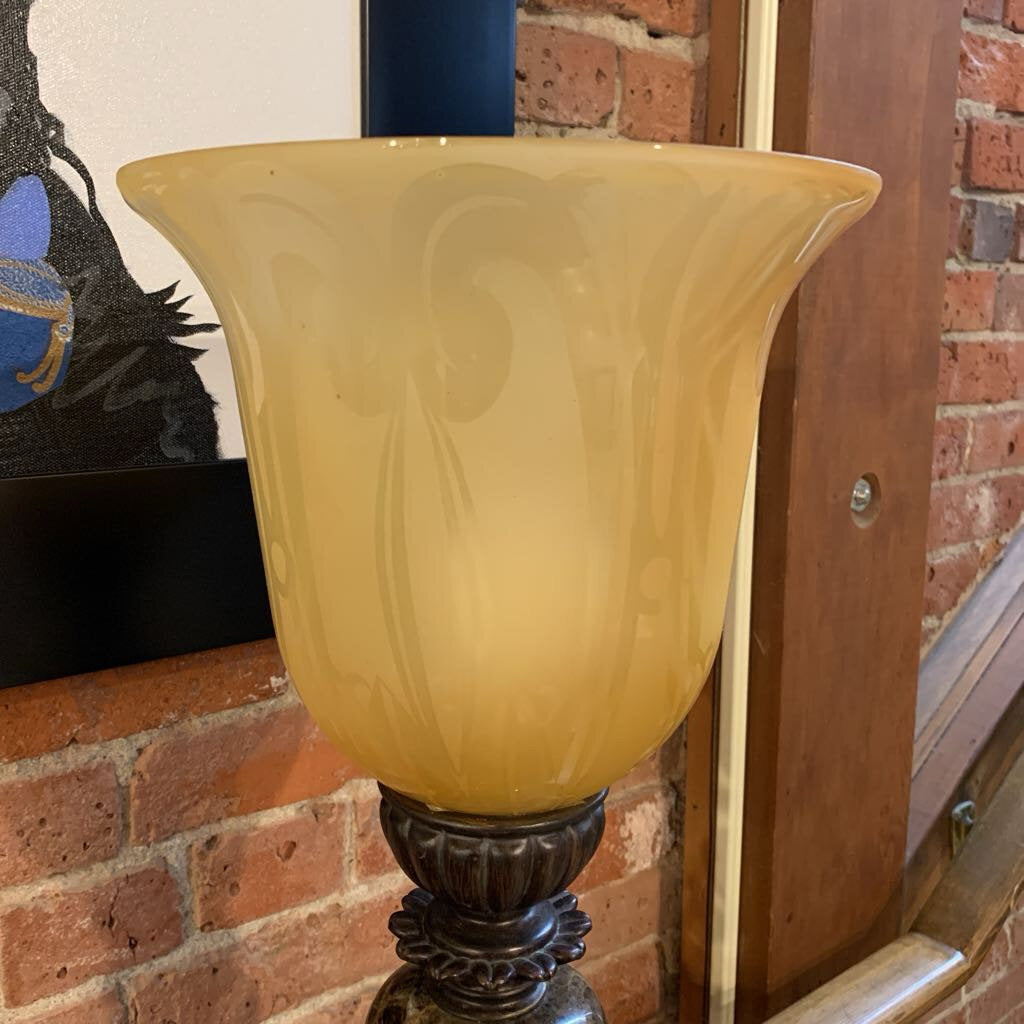 Bronze Torchiere Table Lamp