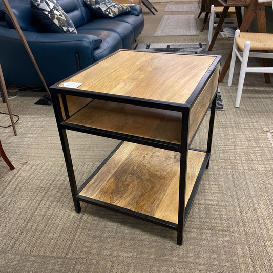 Industrial End Table