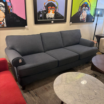 Blue Fabric 3 Seat Sofa