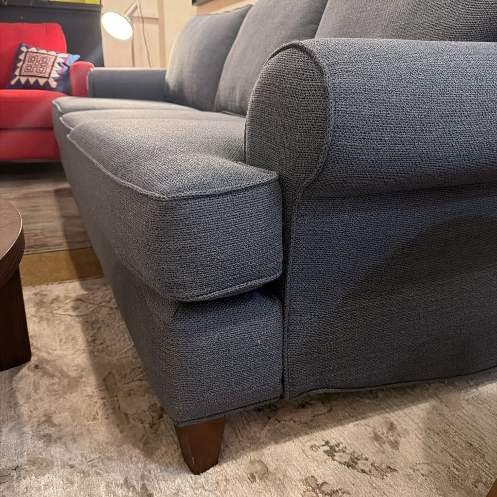 Blue Fabric 3 Seat Sofa