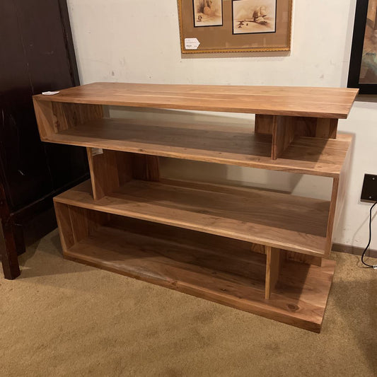 Natural Acacia Cube Console Table