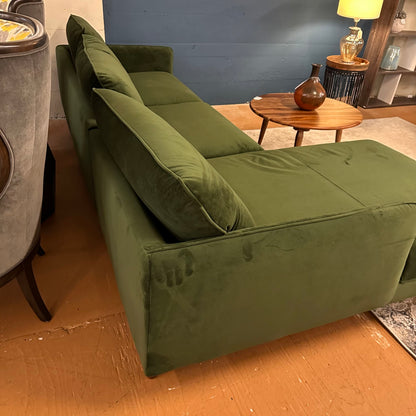 Egersund Moss Green LAF Chaise Sectional