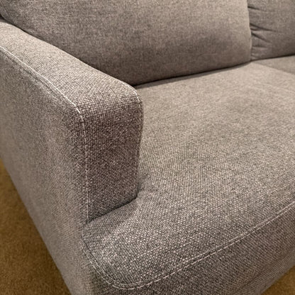 Grey Tweed Two Cushion Sofa