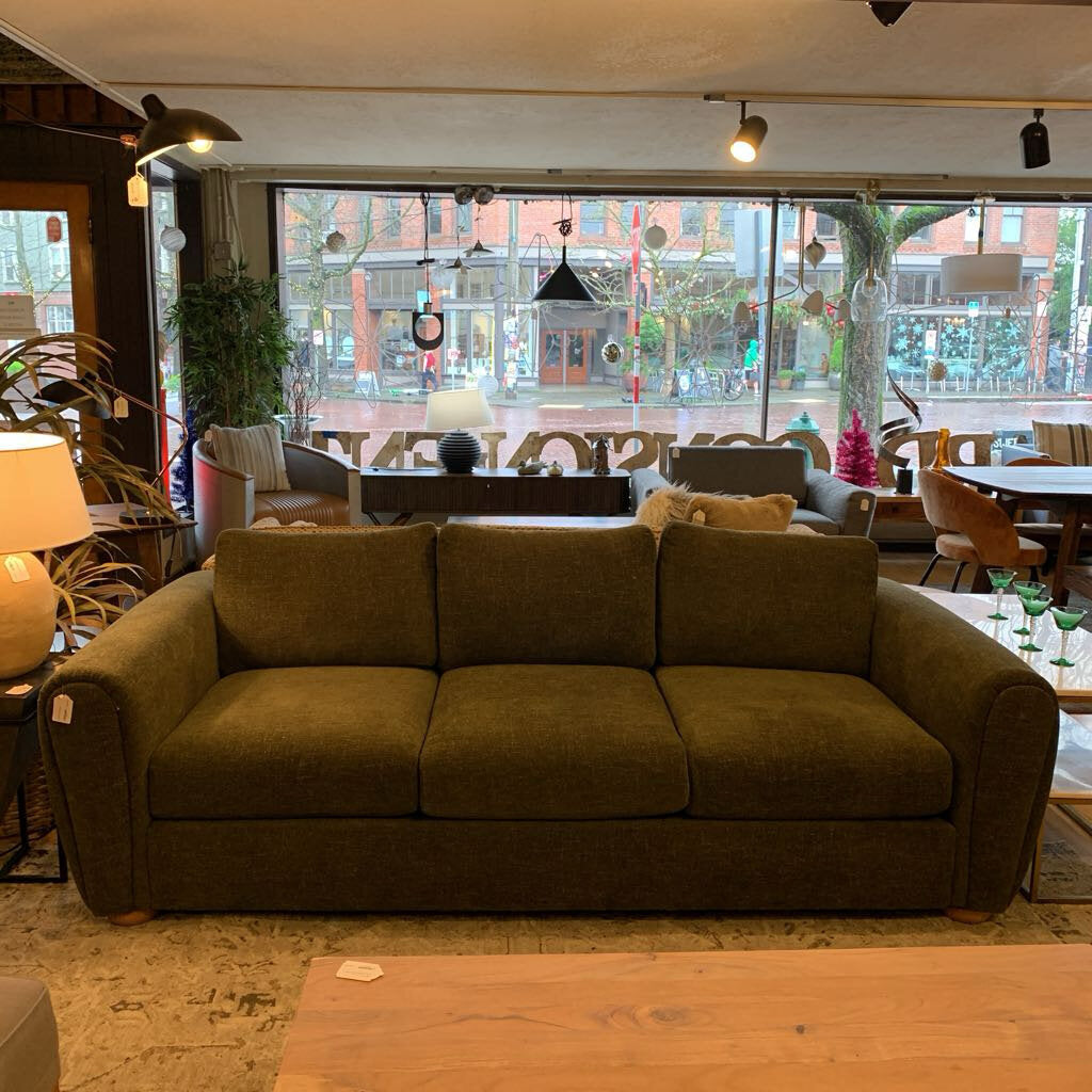 Bun Foot Olive Sofa