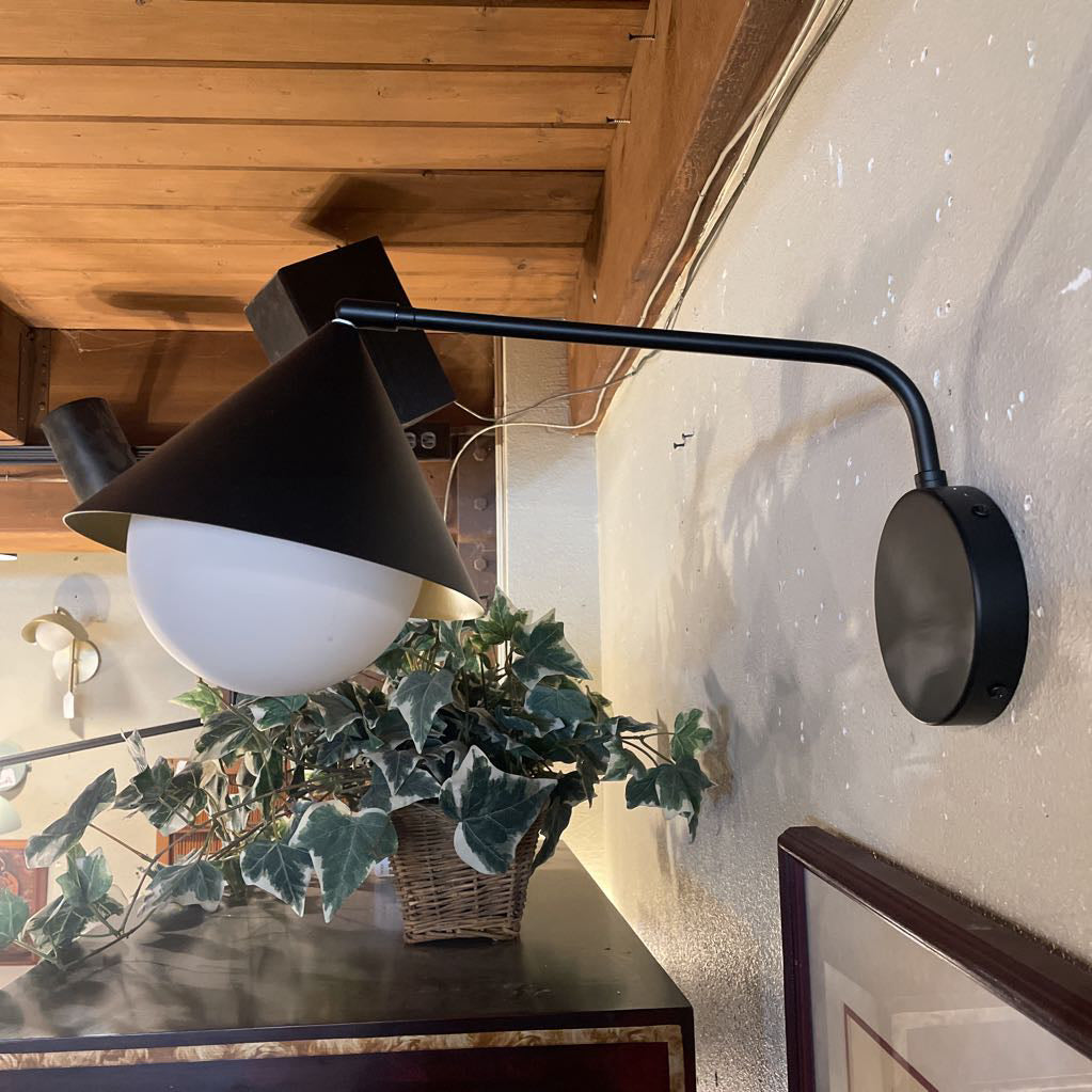 Black Cone Sconce LAMPS