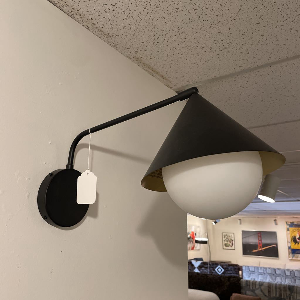 Black Cone Sconce LAMPS