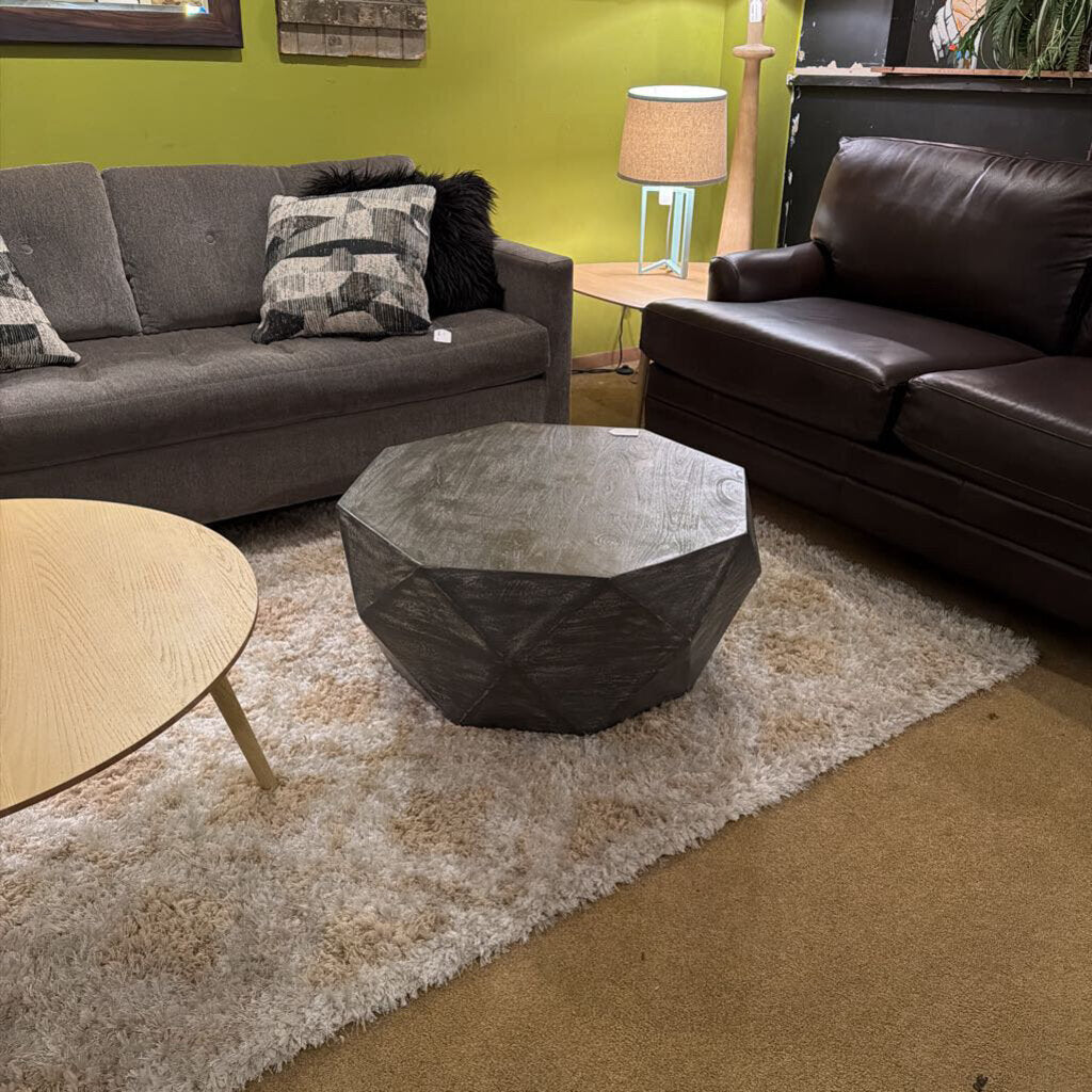 Grey Octagon Coffee Table