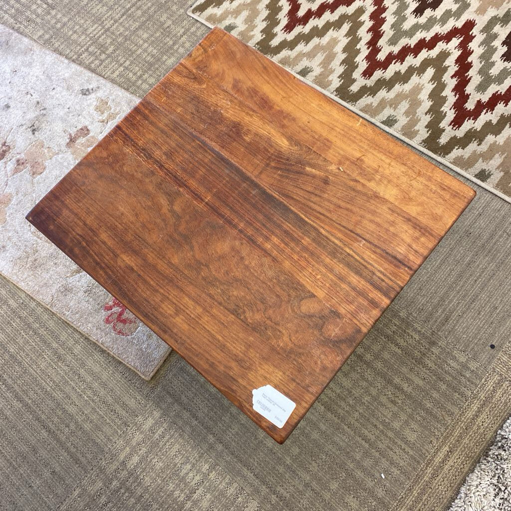 Wooden sample on a textured floor