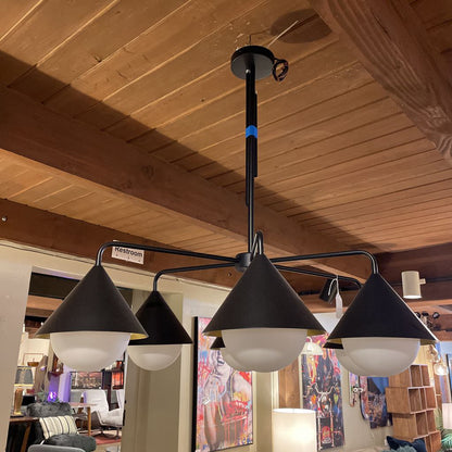 Black Cone Chandelier LAMPS