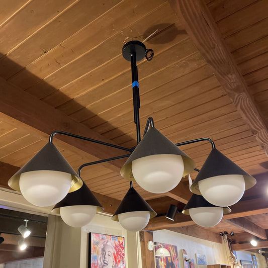 Black Cone Chandelier LAMPS