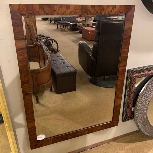 Large Heavy Wood Frame Rectangular Mirror