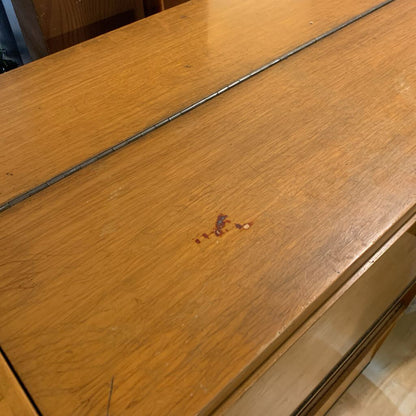 Light Wood Pull Out Bar Cabinet