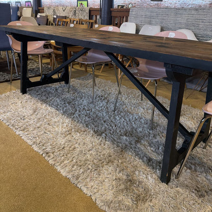 Rustic Wood Trestle Table