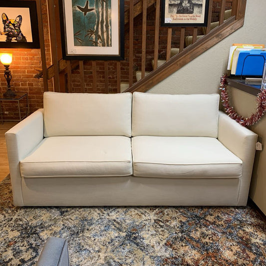 West Elm Cream Fabric Harris Sofa