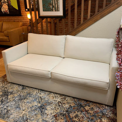 West Elm Cream Fabric Harris Sofa