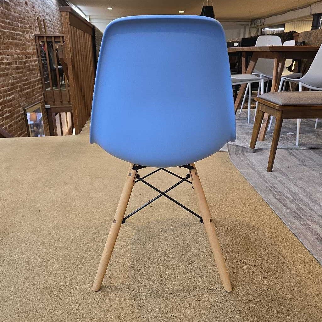 Pale Blue Molded Mod Chair