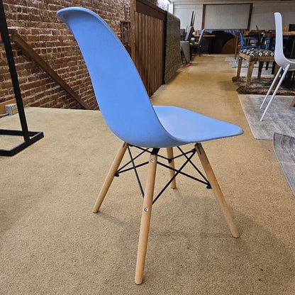 Pale Blue Molded Mod Chair