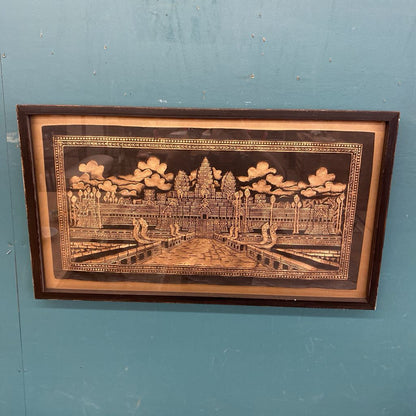 Embossed ANGKOR WAT Framed Art