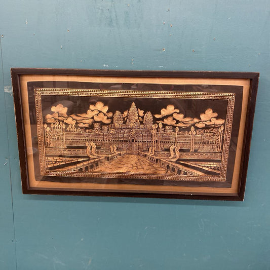 Embossed ANGKOR WAT Framed Art