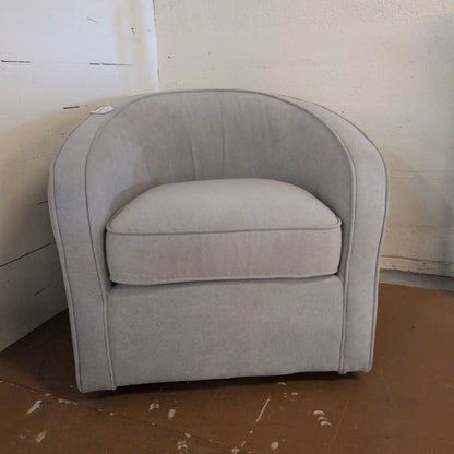 Grey Swivel Chair U ACCENT CHAIRS