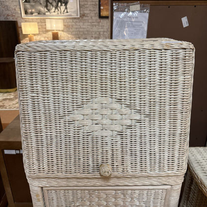 White Rattan Lingerie Chest